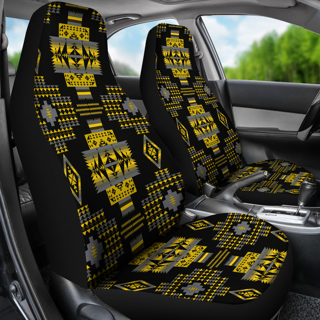 Seven Tribes Yellow Ocre Car Seat Covers - view 3