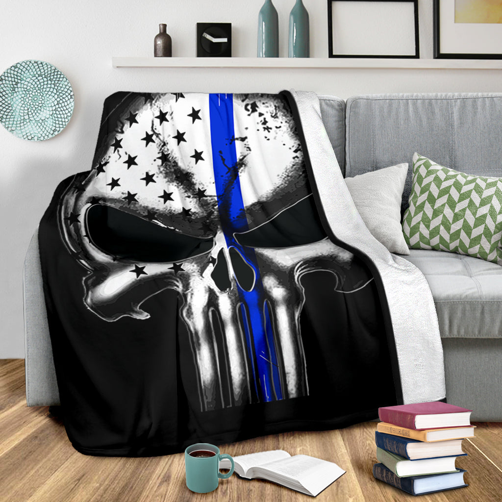 Thin Blue Line Blanket
