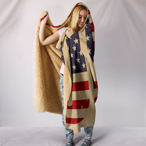 USA Hooded Blanket