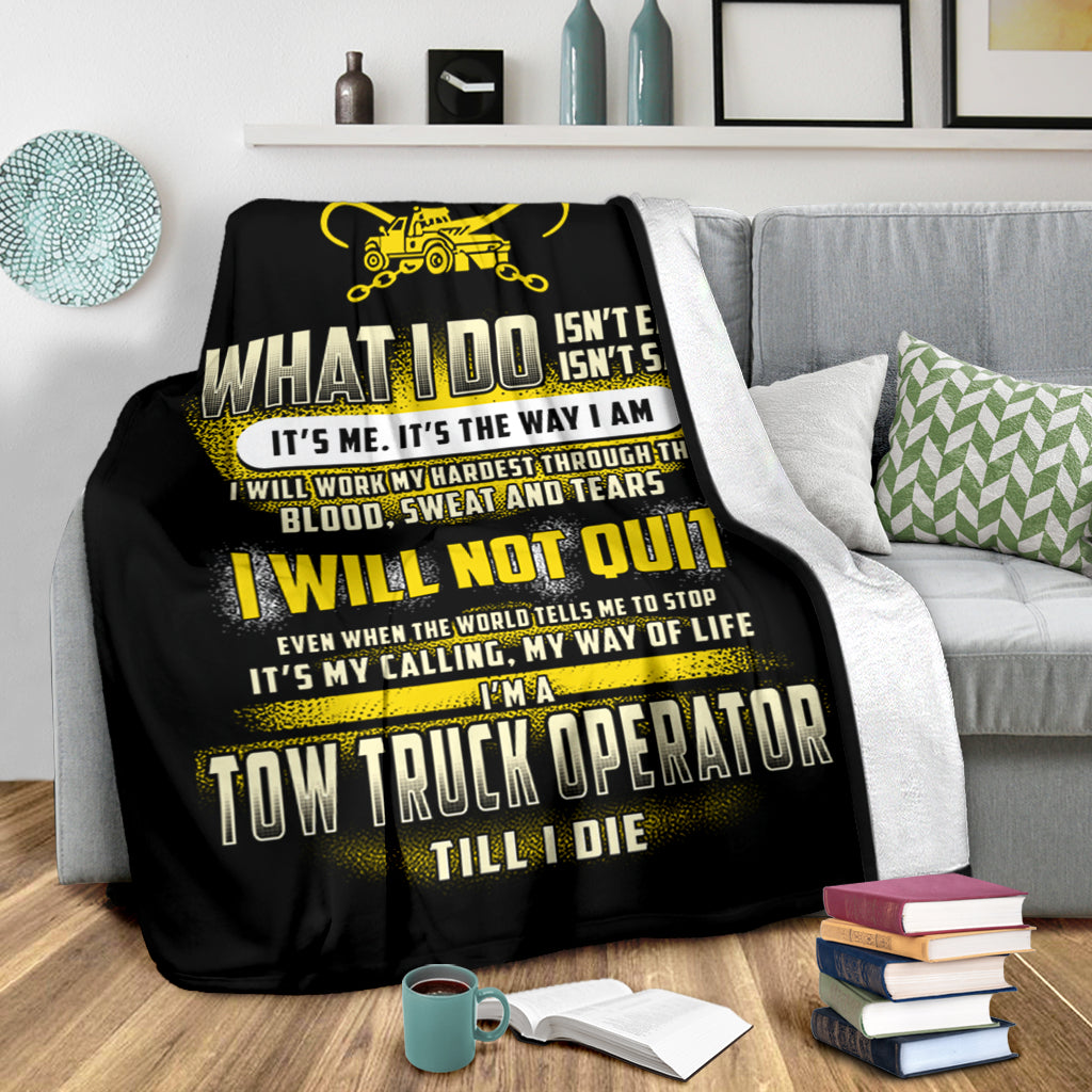 Proud Tow Truck Operator Blanket - view 3