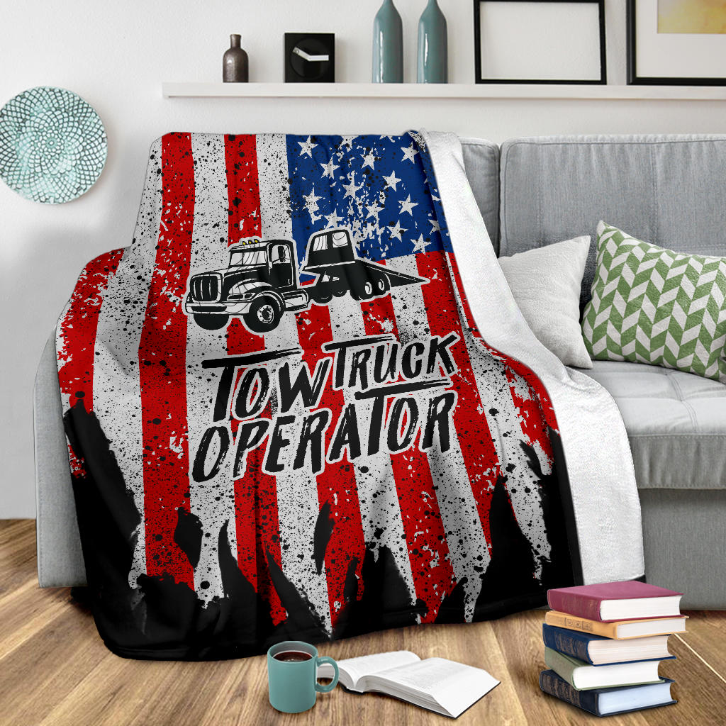 Proud Tow Truck Operator Blanket - Flatbed Version - view 3