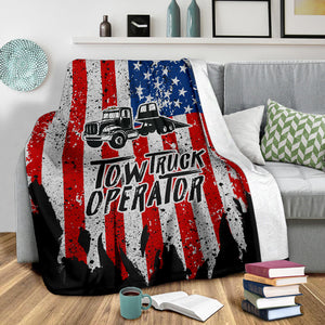 Proud Tow Truck Operator Blanket - Flatbed Version