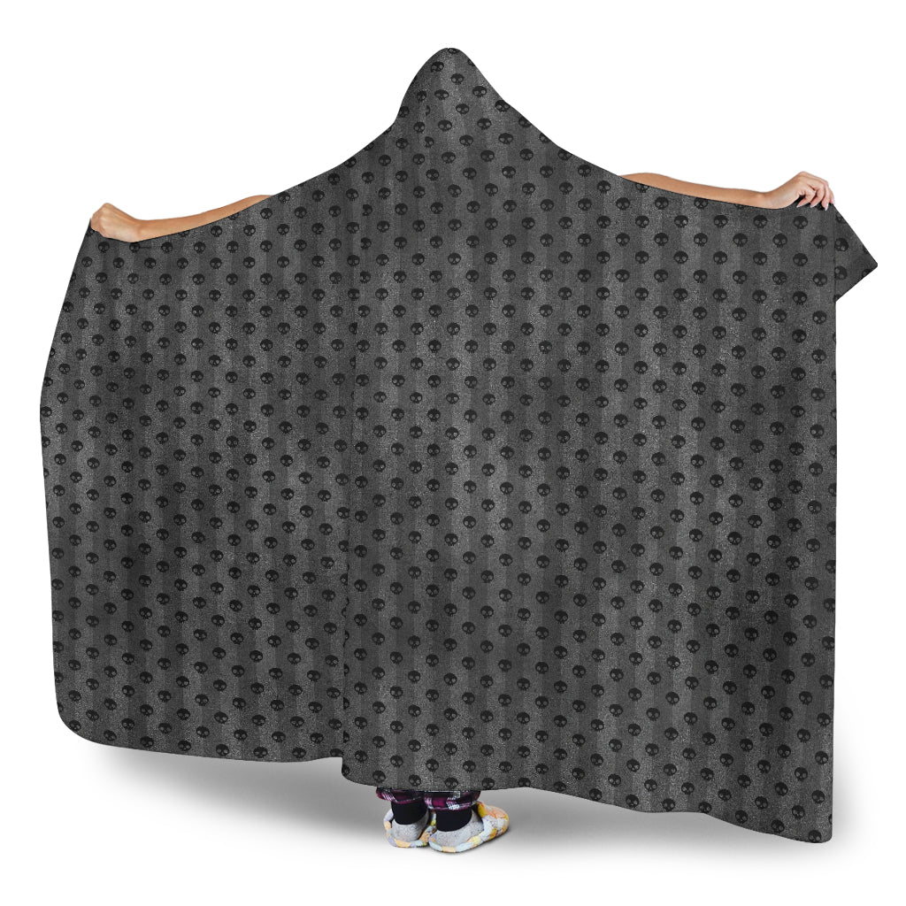 Black Skulls Hooded Blanket - view 3