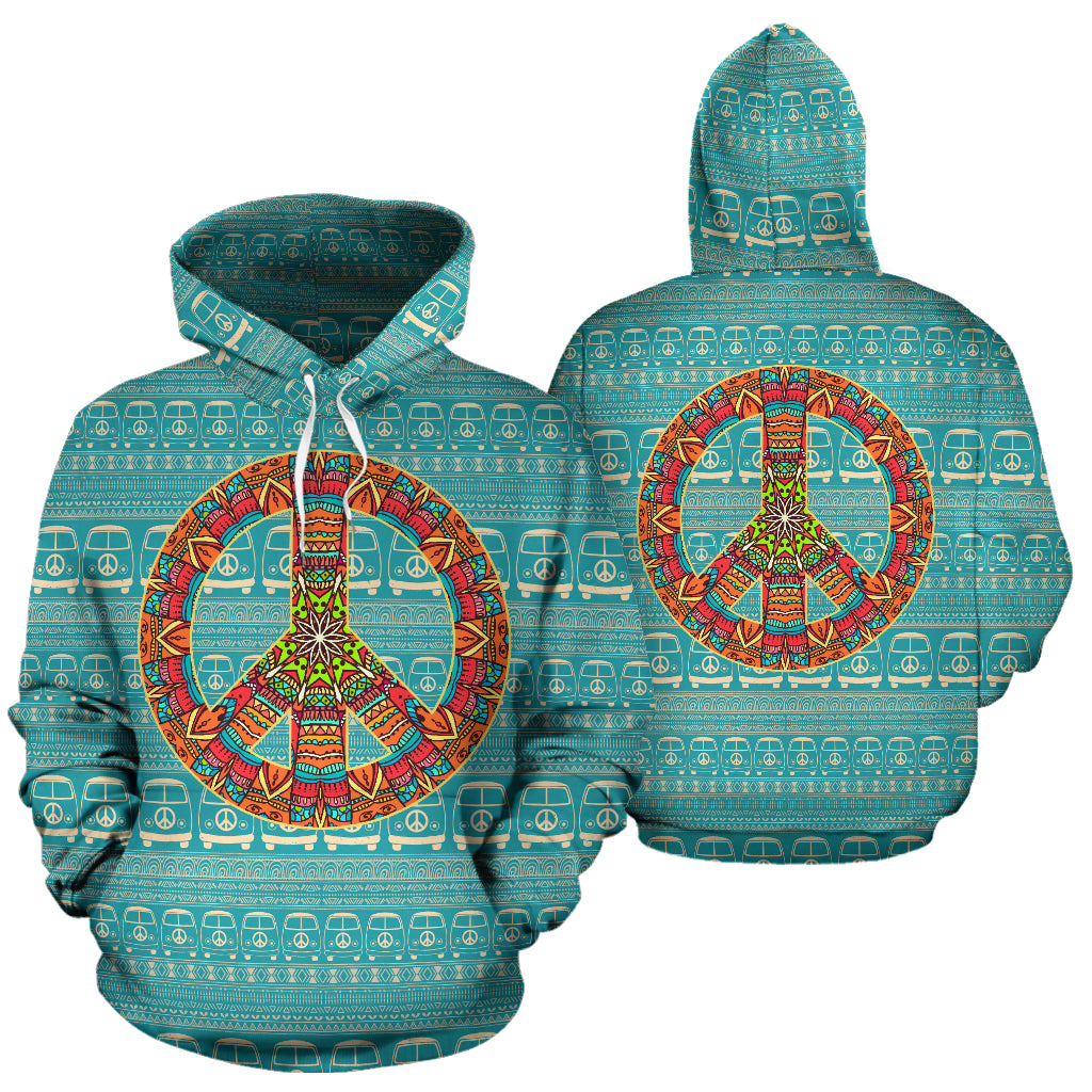 Peace Hippie Bus Hoodie - view 3