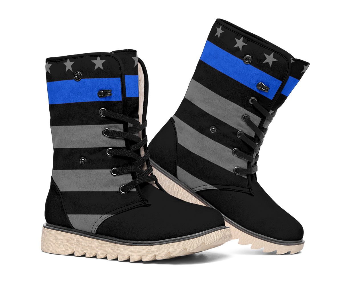 Thin Blue Line Polar Boots