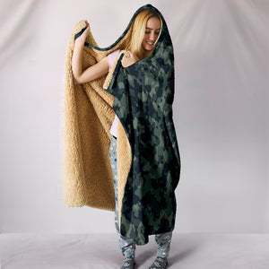 Forest Camouflage Hooded Blankets