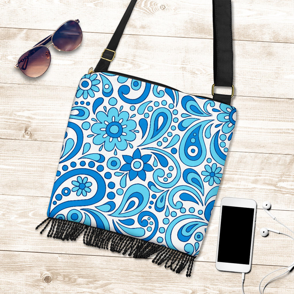 Blue Paisley Boho Handbag - view 3