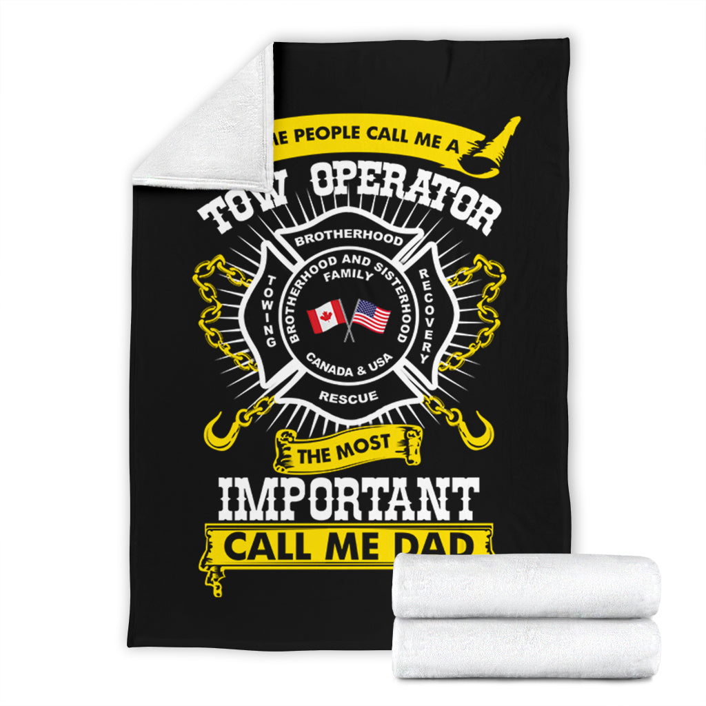 Proud Tow Operator Dad Blanket - view 4