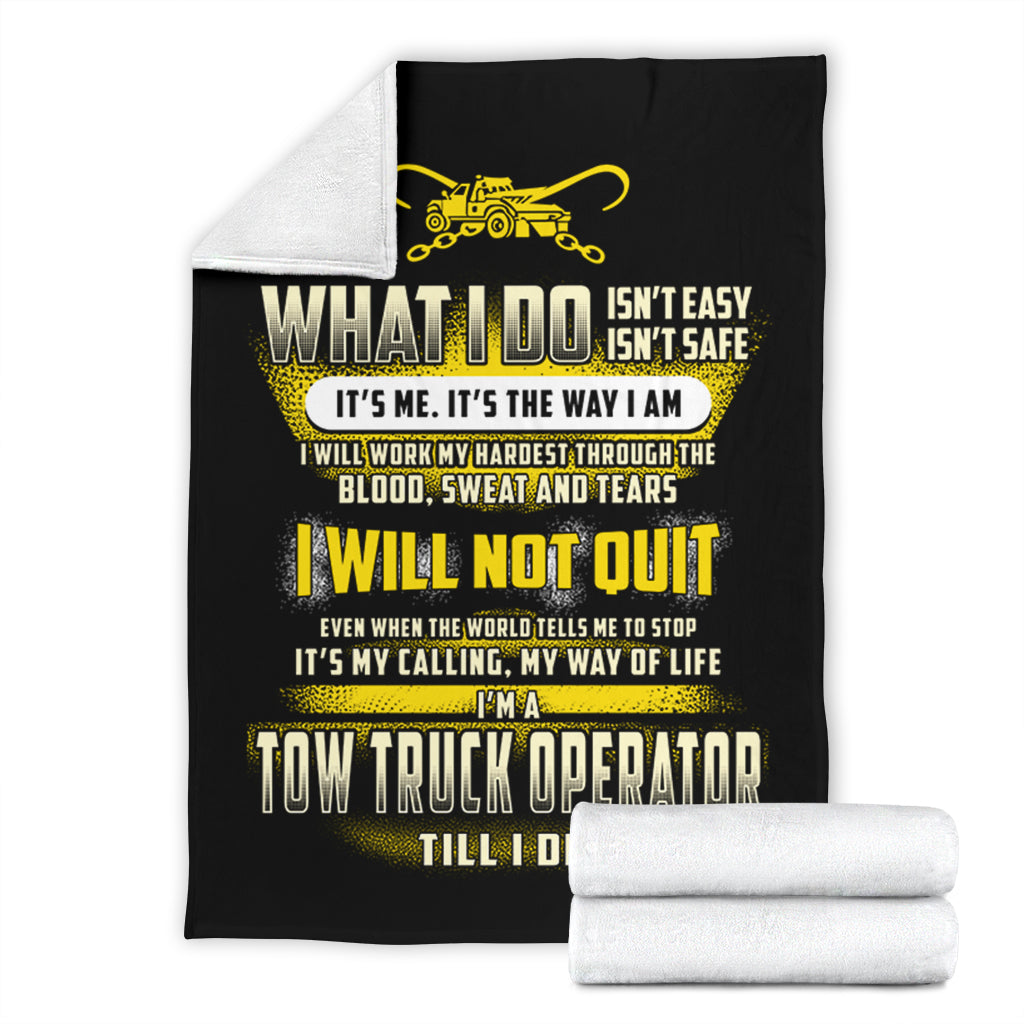 Proud Tow Truck Operator Blanket - view 4