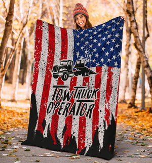 Proud Tow Truck Operator Blanket - Flatbed Version