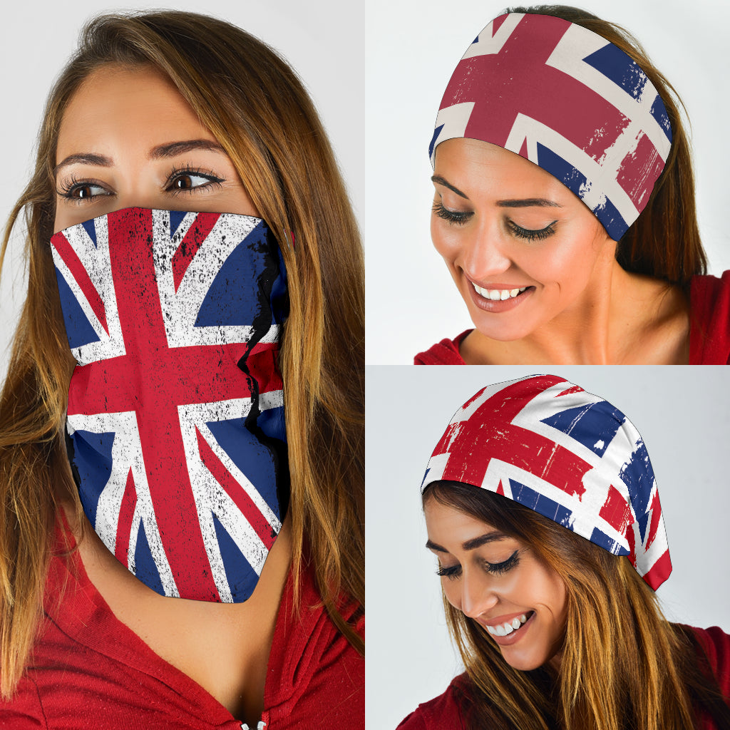 Grunge Union Jacks (Black, White, Grey) - Bandana 3 Pack - view 4