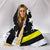 Thin Yellow Line Hooded Blanket