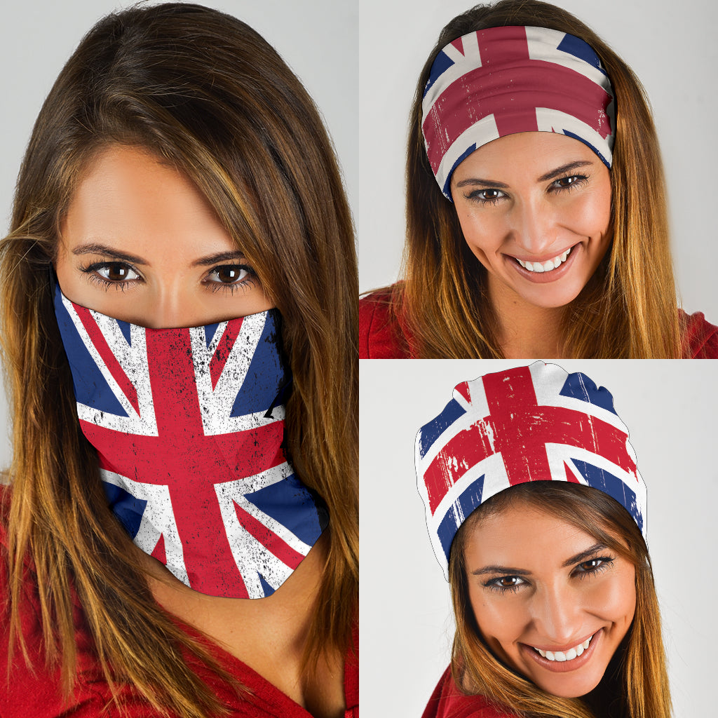 Grunge Union Jacks (Black, White, Grey) - Bandana 3 Pack - view 6