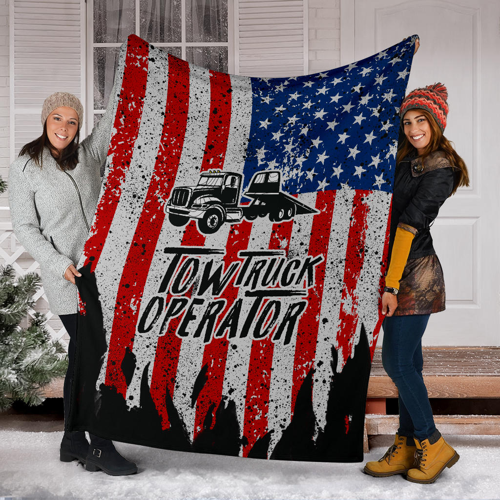 Proud Tow Truck Operator Blanket - Flatbed Version - view 6