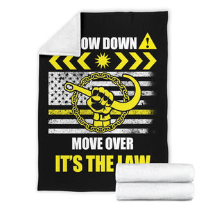 Slow Down Move Over (Throw Blanket)