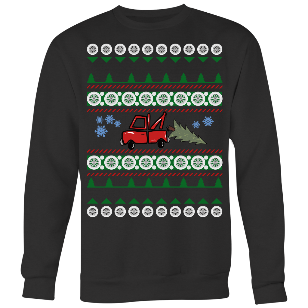 PROUD TOW TRUCK OPERATOR UGLY CHRISTMAS SWEATER - view 2