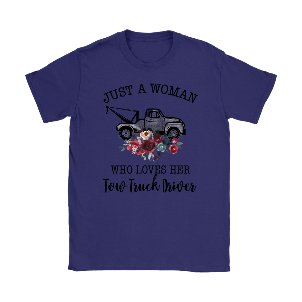 Just A Woman Who Loves Her Tow Truck Driver Shirt - view 2