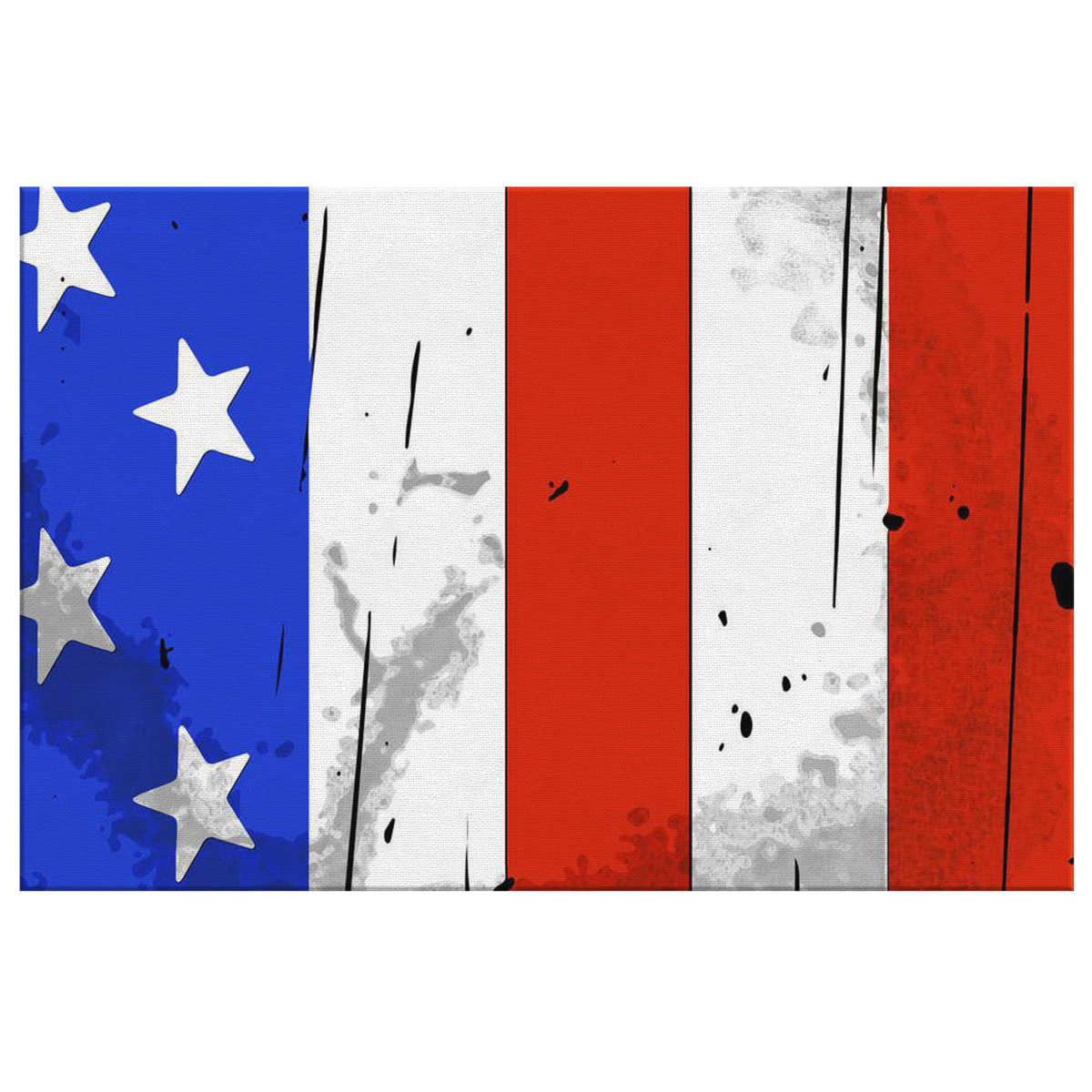 American Flag Canvas Wall Art - view 2