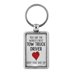 Proud Tow Truck Driver Keychain