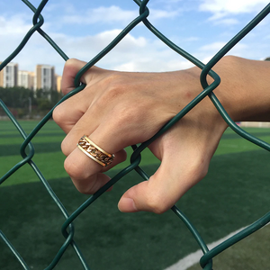 Premium STAINLESS CUBA CHAIN RING