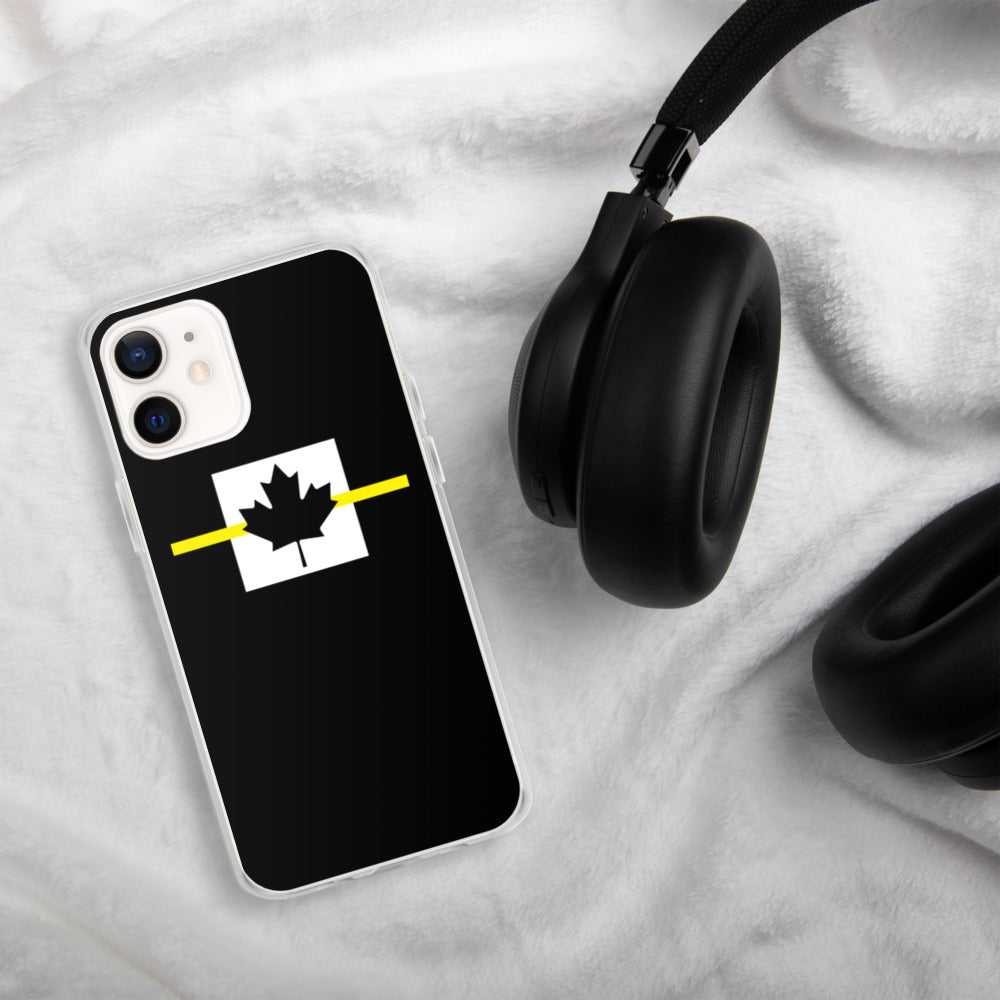 Thin Yellow Line Canadian iPhone Case