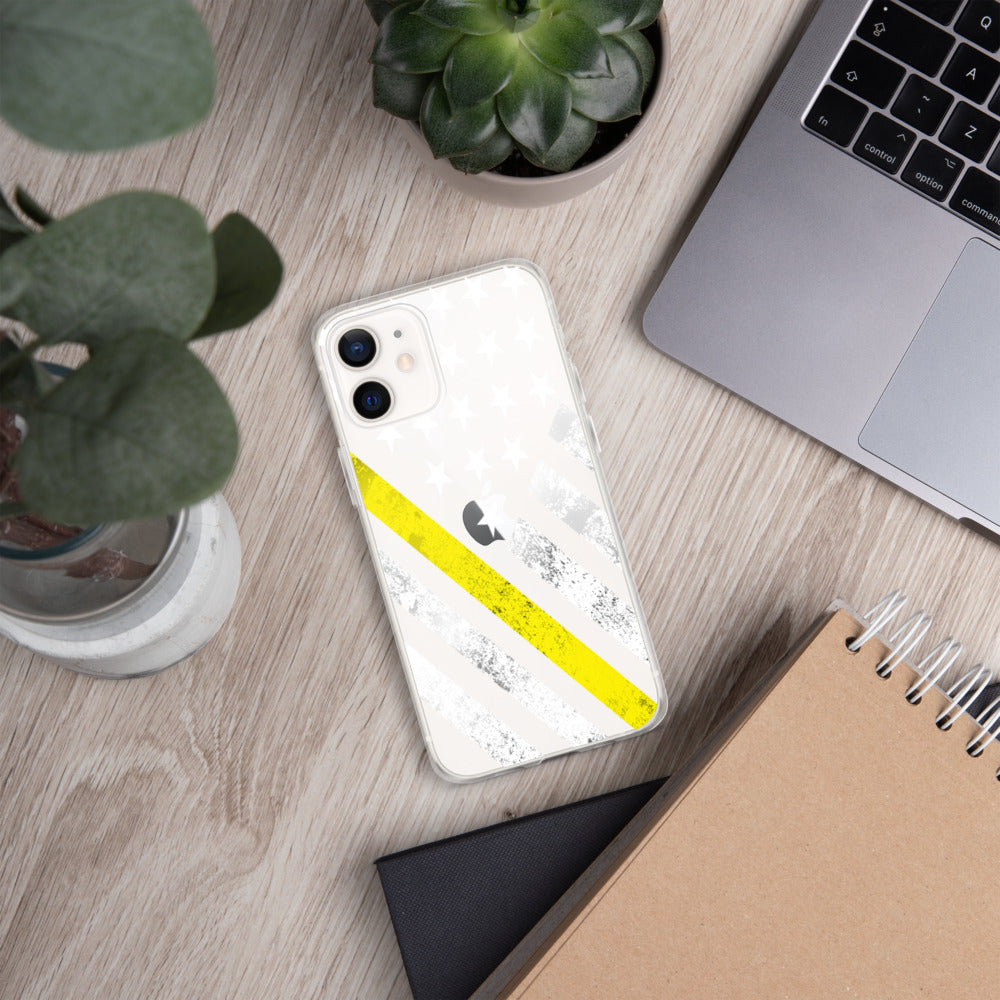 The Thin Yellow Line iPhone Case
