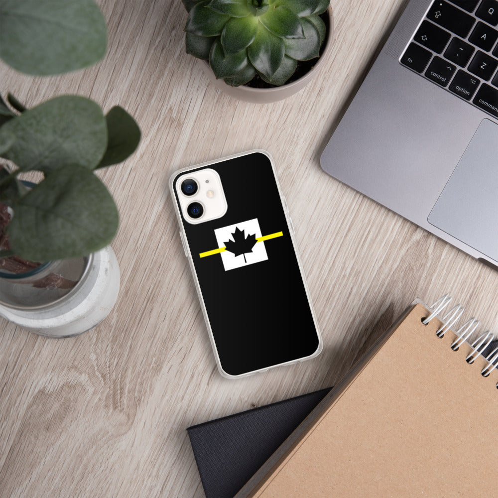 Thin Yellow Line Canadian iPhone Case