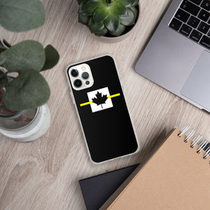 Thin Yellow Line Canadian iPhone Case