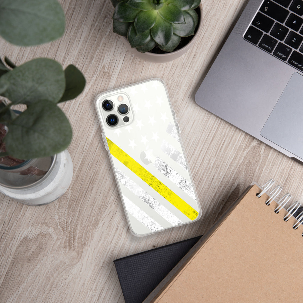The Thin Yellow Line iPhone Case