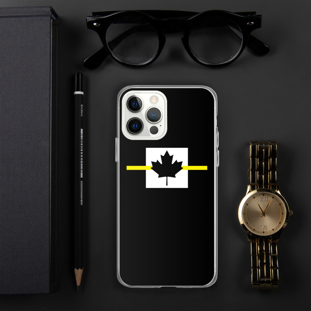 Thin Yellow Line Canadian iPhone Case