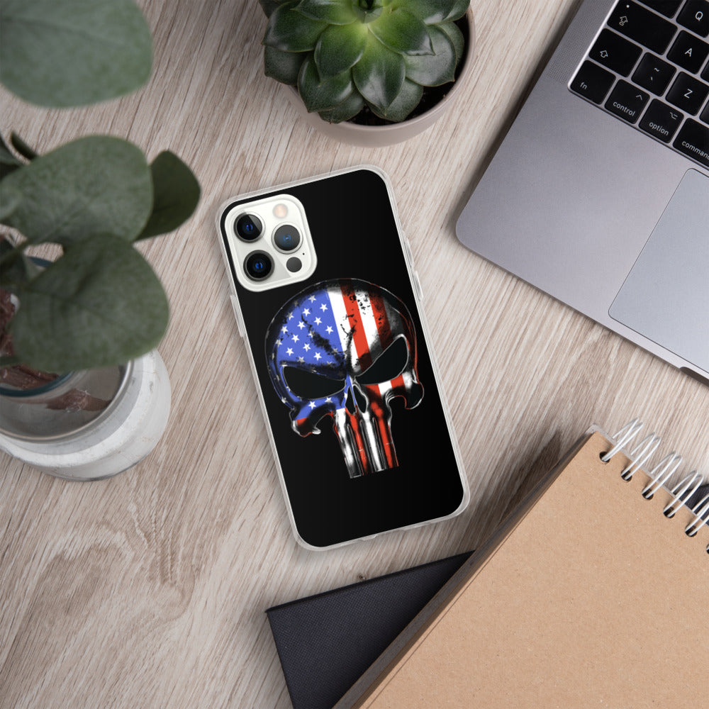 United States of America Flag Punisher iPhone Case - view 36