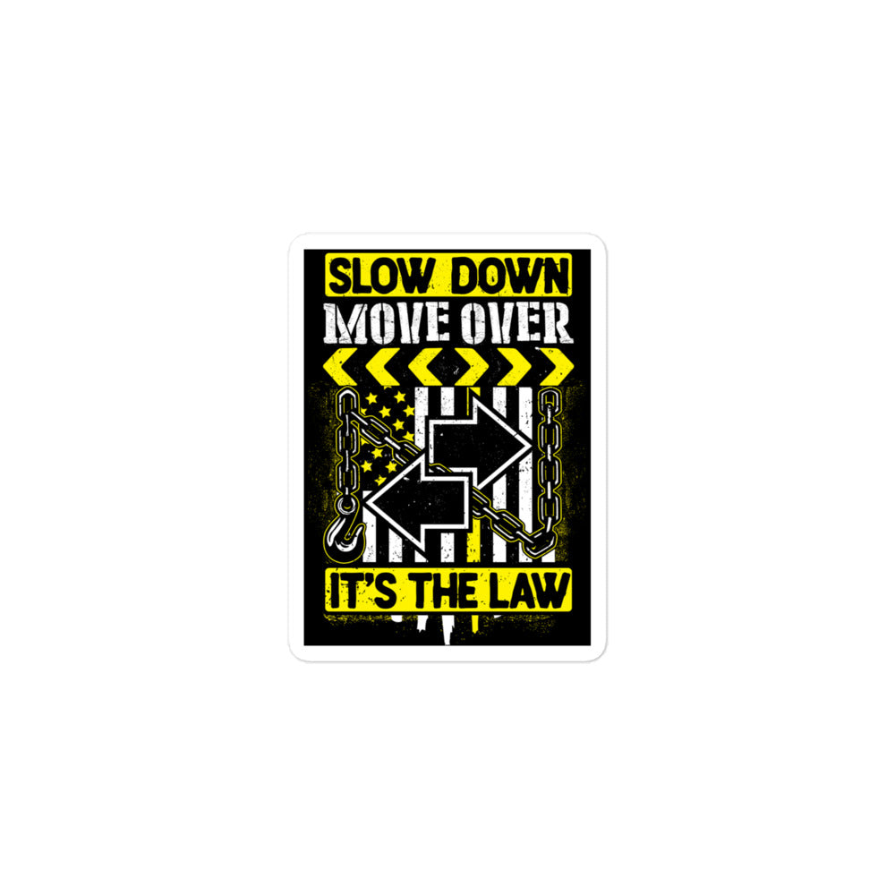 SLOW DOWN MOVE OVER STICKER - view 2