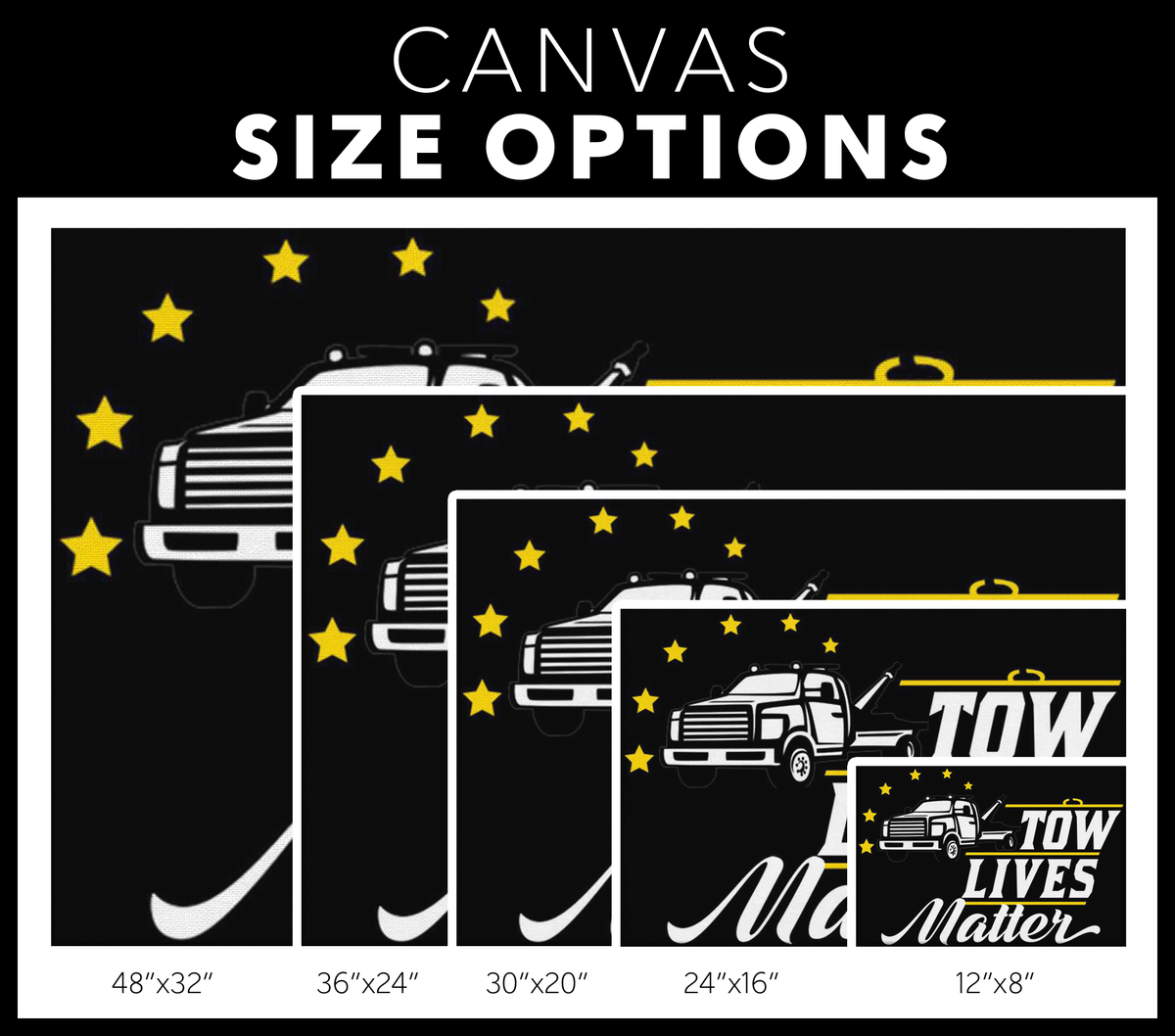 Towlivesmatter Canvas - view 3