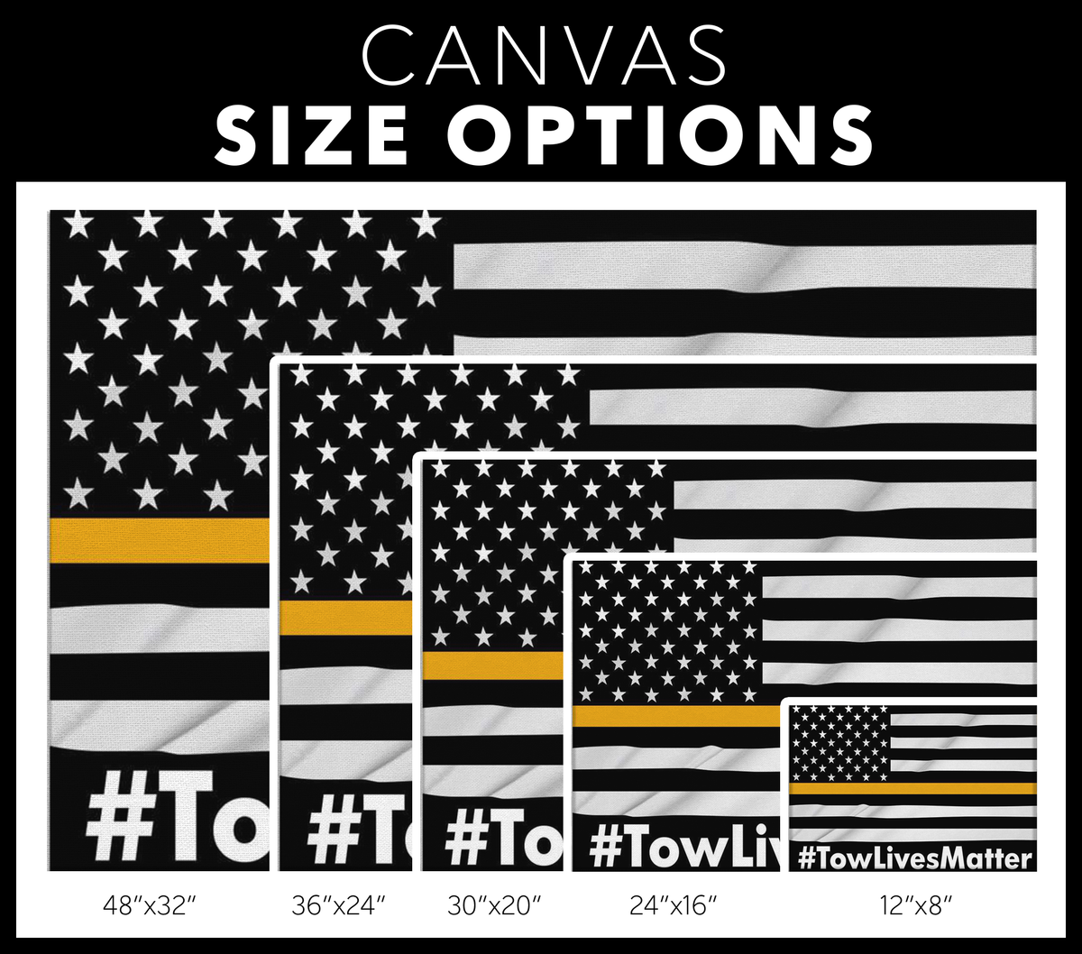 Towlivesmatter Canvas - view 3