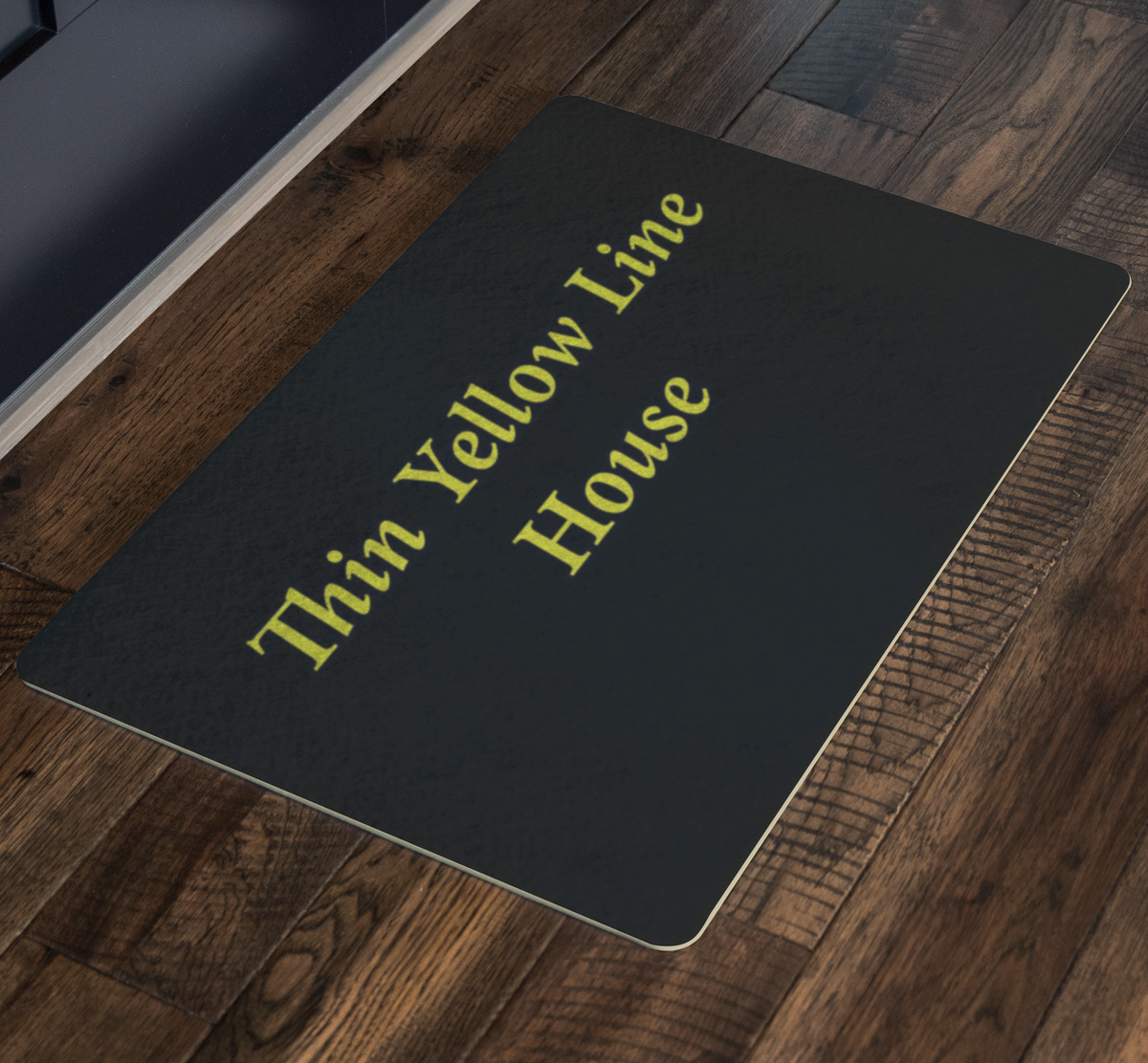 Thin Yellow Line House Doormat - view 2