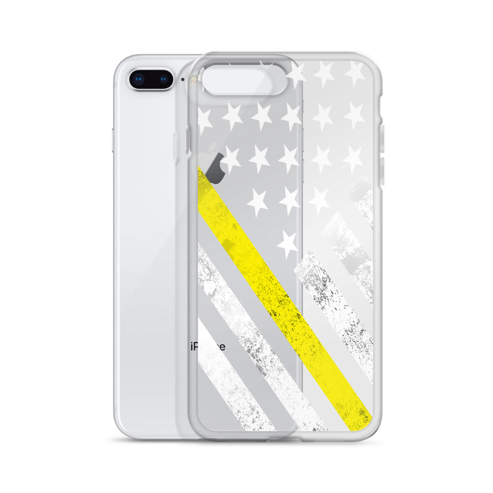 The Thin Yellow Line iPhone Case - view 3