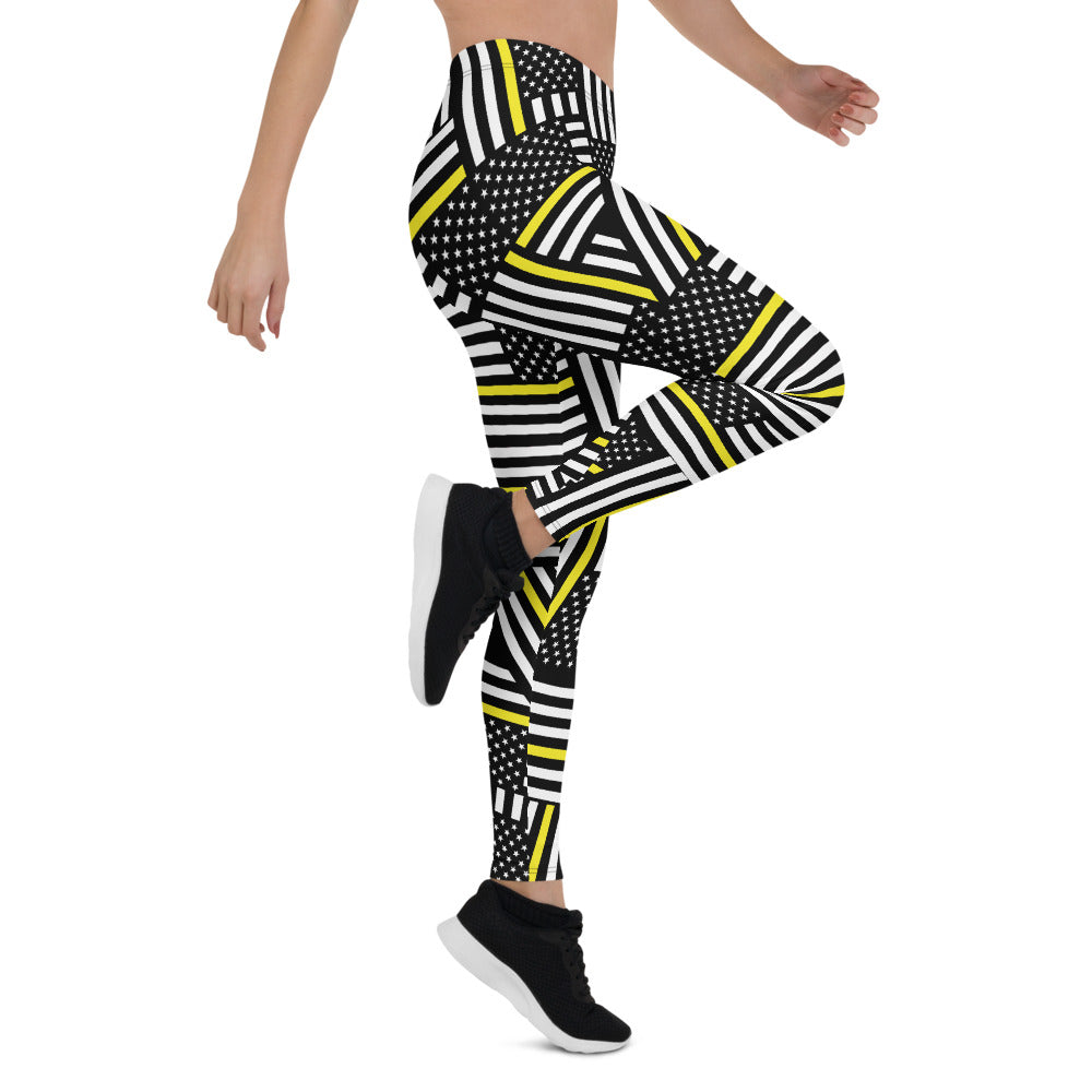 Thin Yellow Line Leggings - view 12