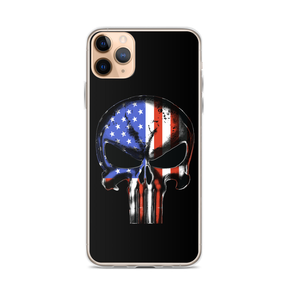 United States of America Flag Punisher iPhone Case - view 5