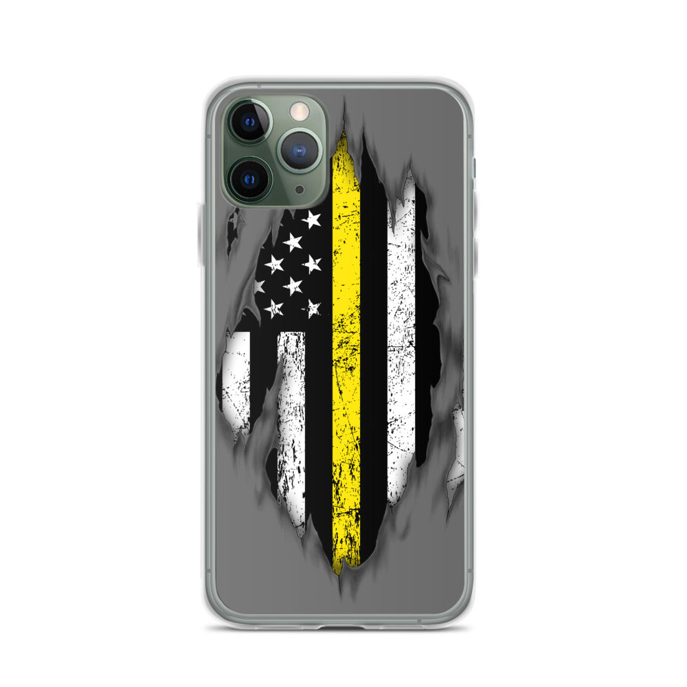 Thin Yellow Line iPhone Case - view 3