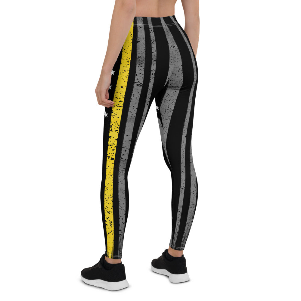 Thin Yellow Line Leggings - view 4