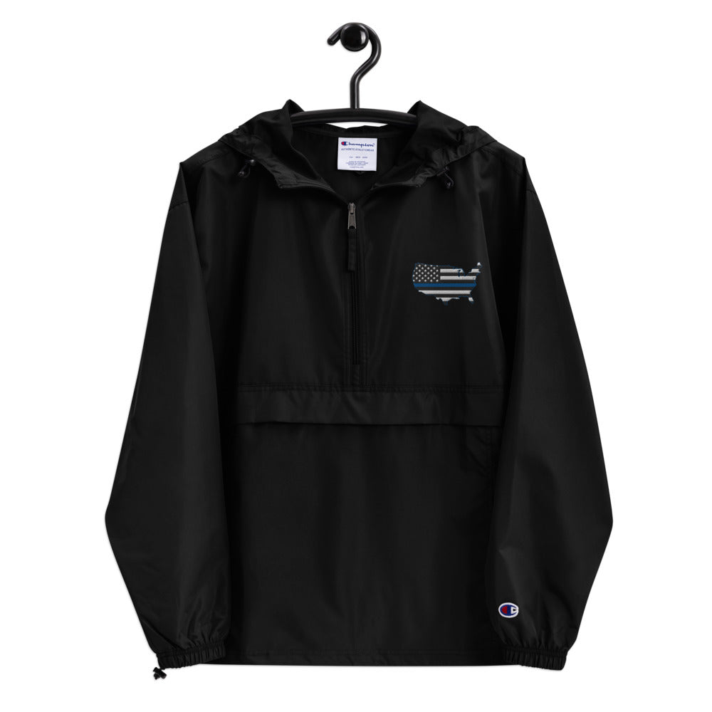 Thin Blue Line Embroidered Jacket - view 2