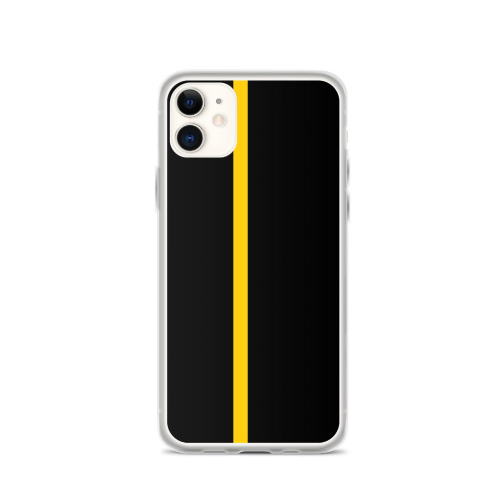 Thin Yellow Line iPhone Case - view 2
