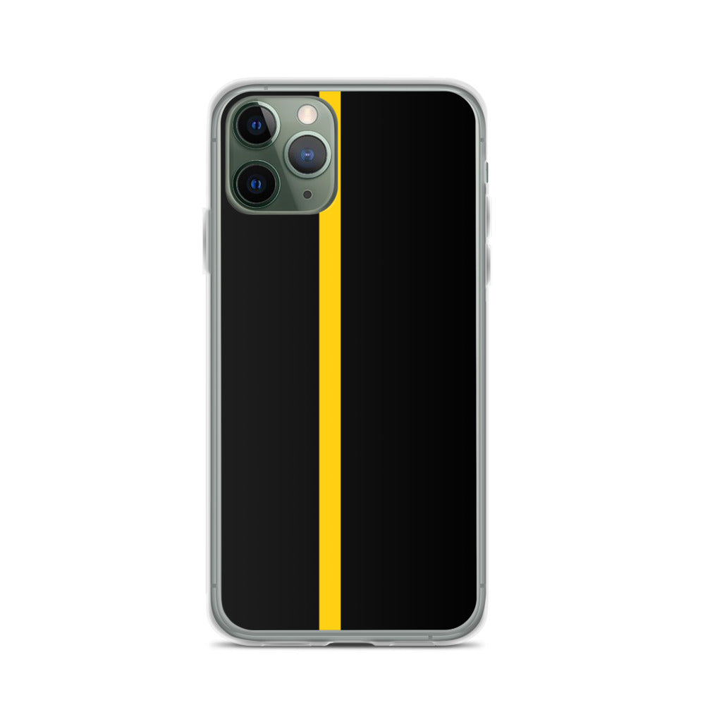 Thin Yellow Line iPhone Case - view 3