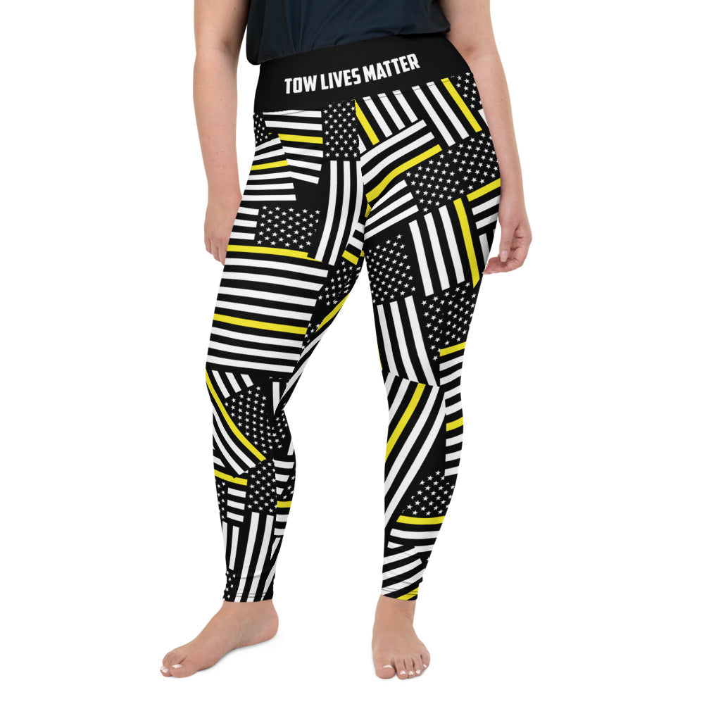Thin Yellow line Size Leggings