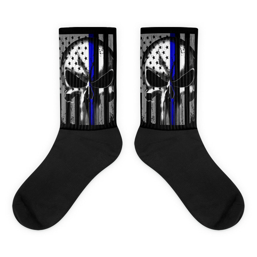 Thin Blue Punisher Socks
