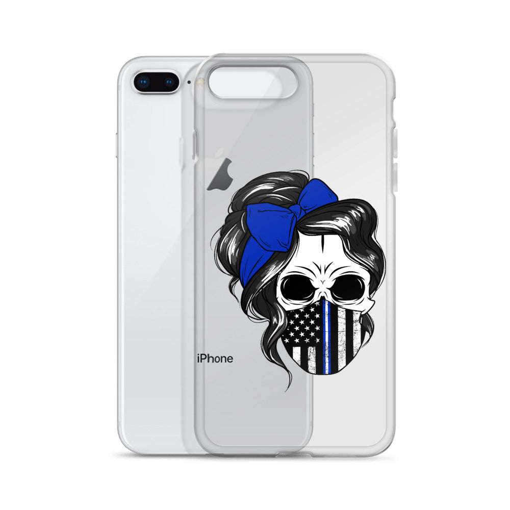 Thin Blue Line iPhone Case