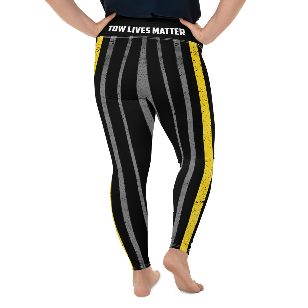 Thin Yellow Line Plus Size Leggings - view 3