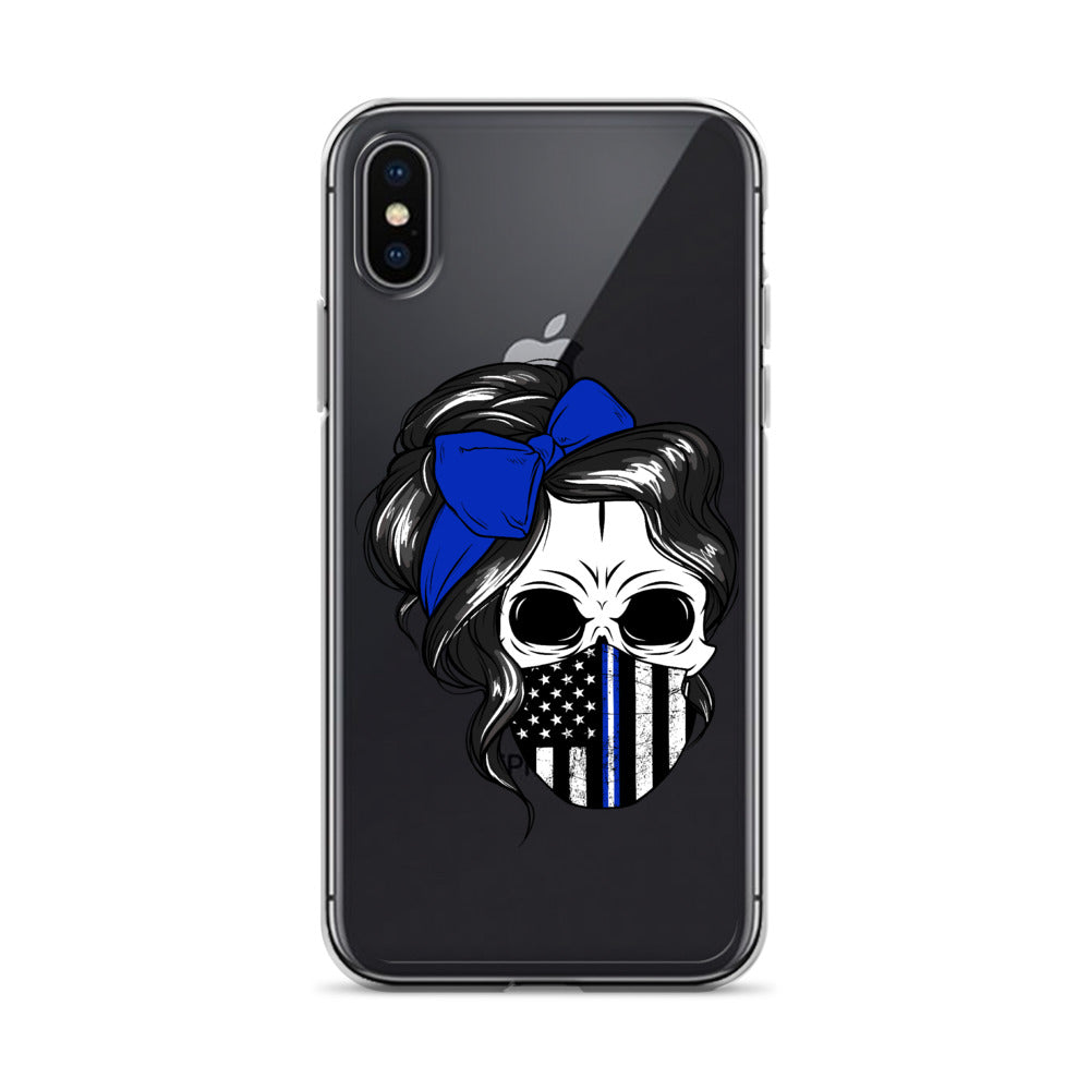 Thin Blue Line iPhone Case