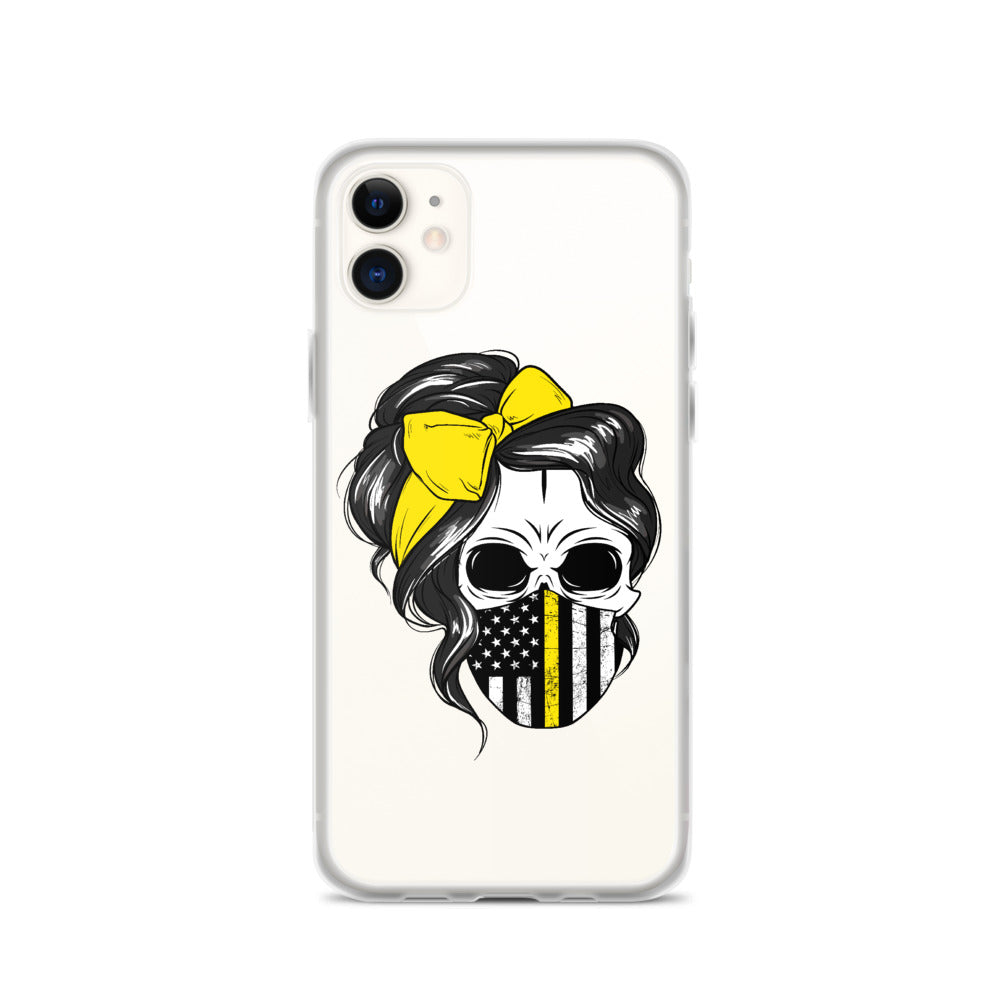 Thin Yellow Line iPhone Case - view 2
