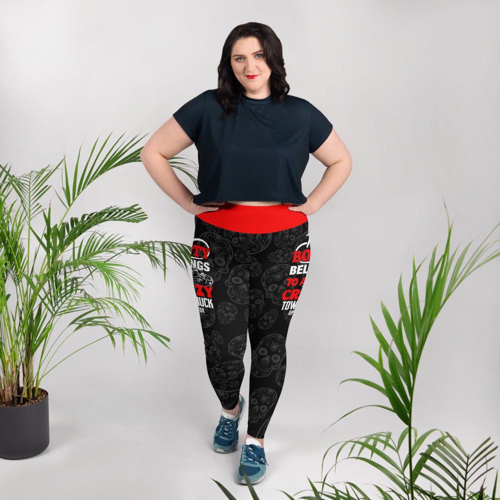 This Belongs TowTruck (Operator) Plus Size Leggings - view 2